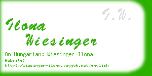 ilona wiesinger business card